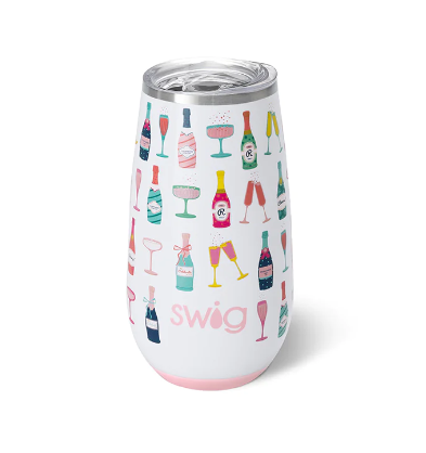 Pop Fizz + Pink Glitter Reusable Straw Set by Swig