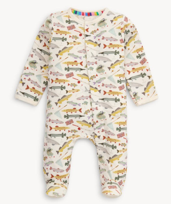 Reel Good Time Modal Footie Baby Sleepwear Magnetic Me