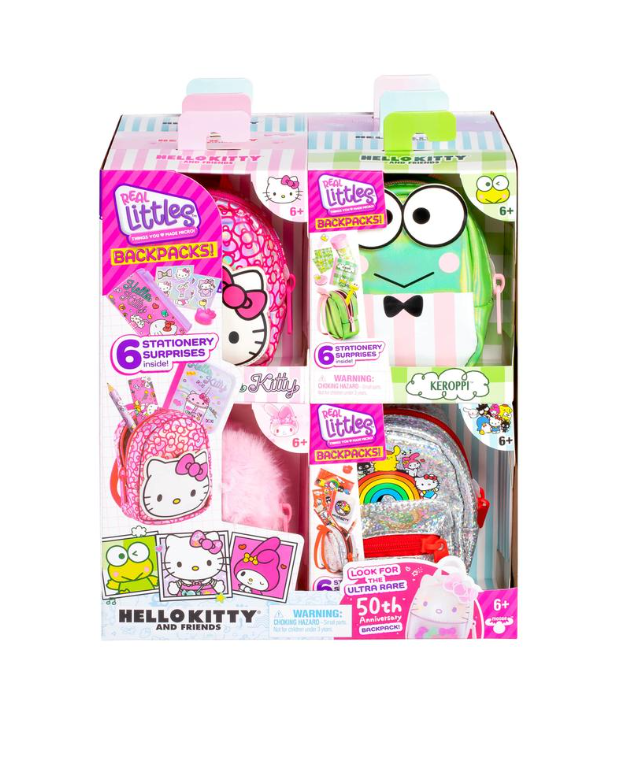 Hello Kitty cheapest real little plush backpacks set