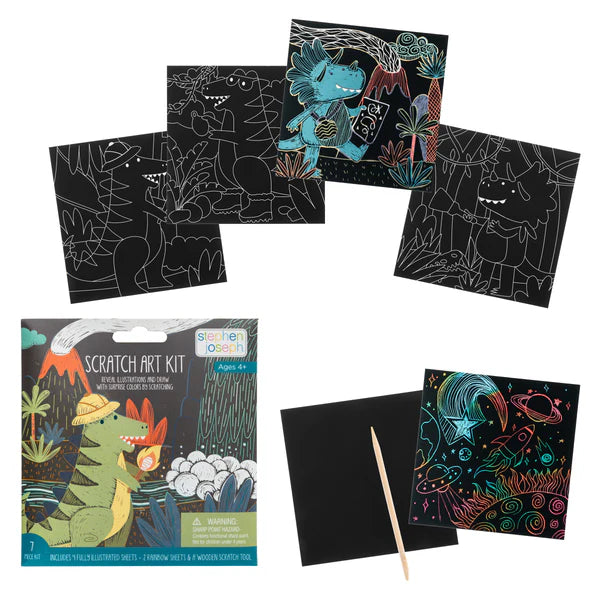 Scratch Art Kit - Dino Toys Stephen Joseph