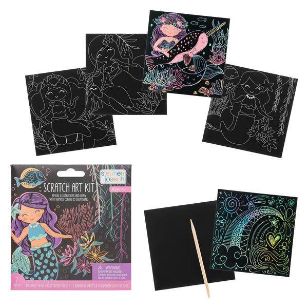 Scratch Art Kit - Mermaid Toys Stephen Joseph