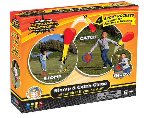 Stomp & Catch - 4 Rockets Toys Stomp Rocket