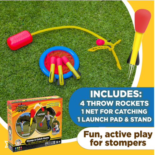 Stomp & Catch - 4 Rockets Toys Stomp Rocket