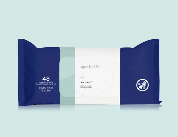Surface Wipes - Volcano Kitchen + Entertaining Capri Blue