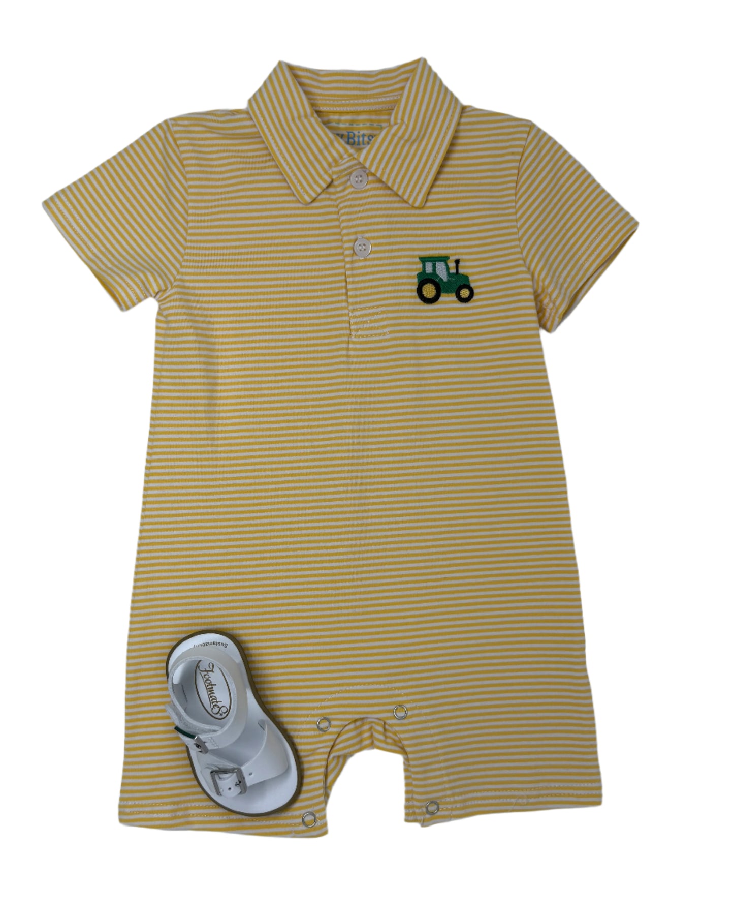 Tractor Romper Boys Bubbles + Rompers Itsy Bitsy