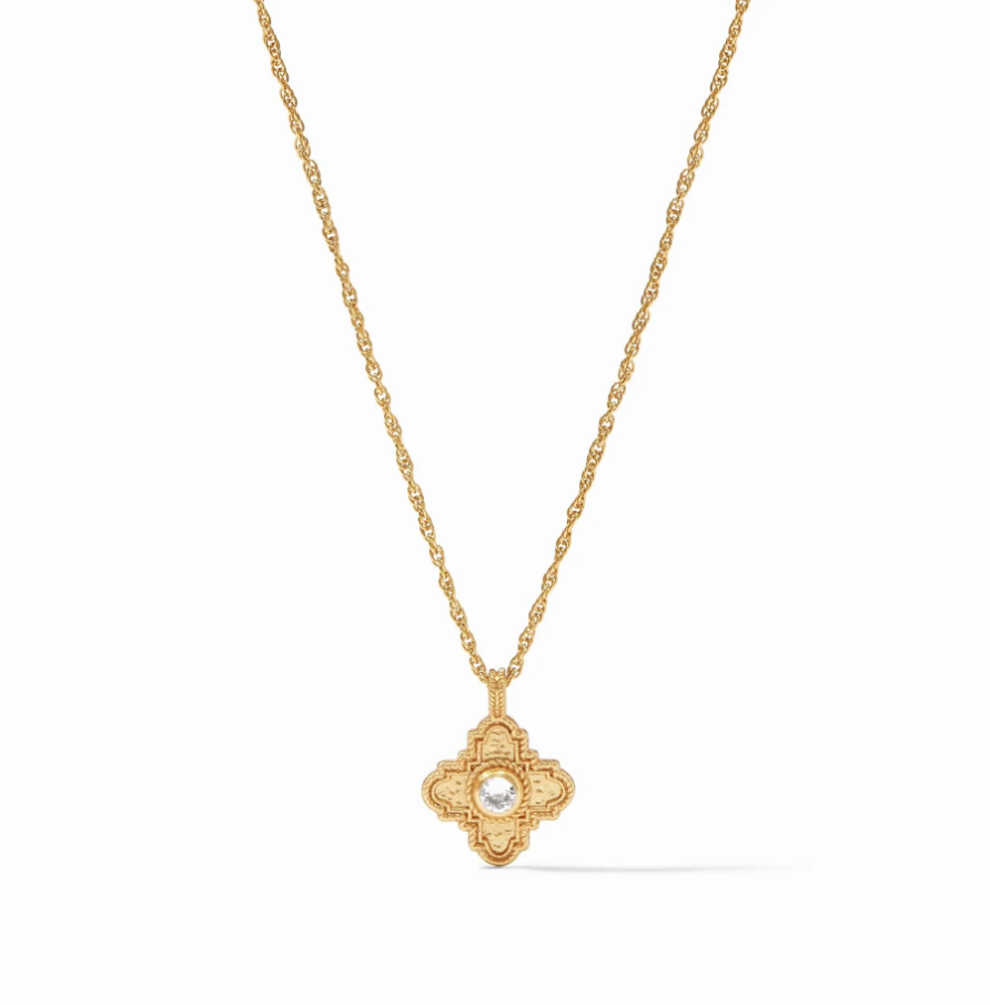 Malta Theodora Delicate Necklace - Gold - Cubic Zirconia Necklaces Julie Vos