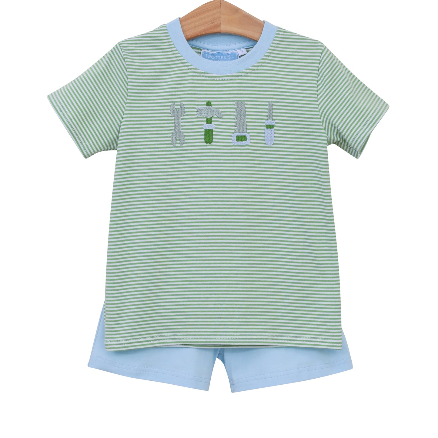 Tools Embroidery Short Set Boys Sets Trotter Street Kids