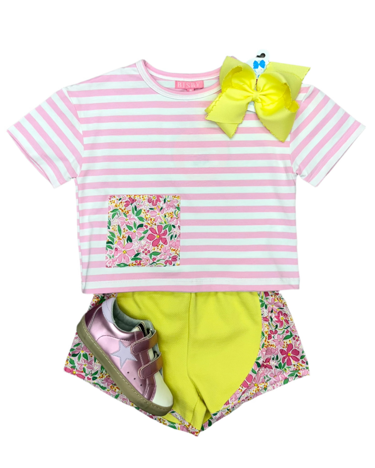 Track Shorts - Frangipani Pink Girls Shorts Bisby