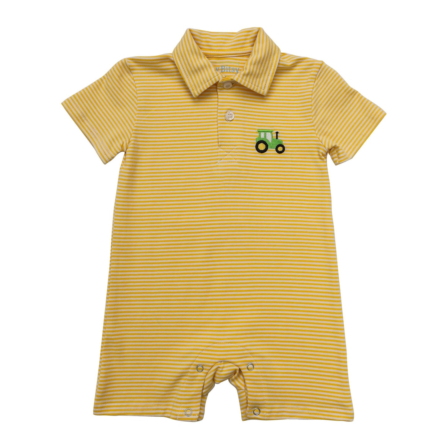 Tractor Romper Boys Bubbles + Rompers Itsy Bitsy