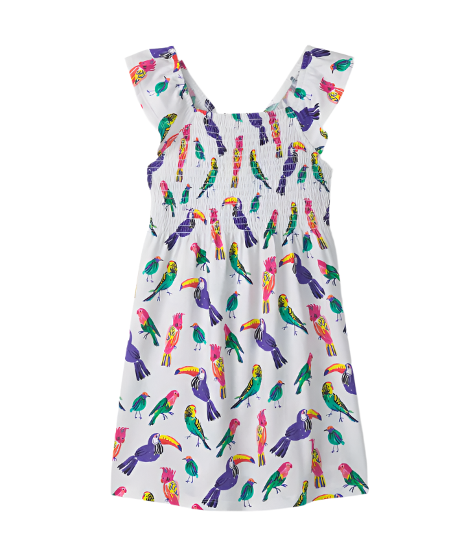 Tropical Birds Smocked Dress Girls Play Dresses Hatley