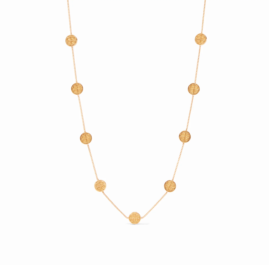 Valencia Delicate Station Necklace - Gold Necklaces Julie Vos