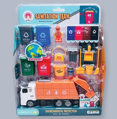 Vehicle Friction Sanitation Team Truck Toys Jeanine's Enterprises