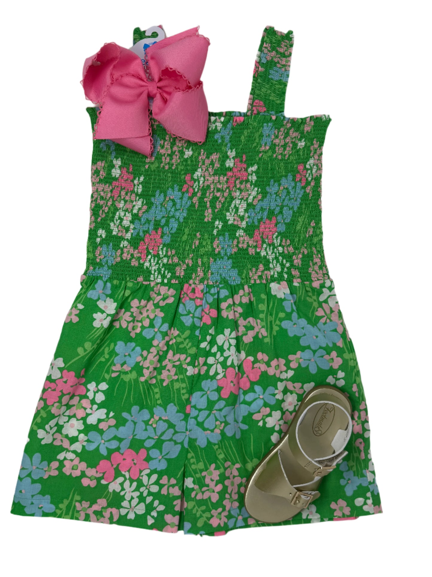 Vivi Romper - Palmetto Floral Girls Bubbles + Rompers Little English
