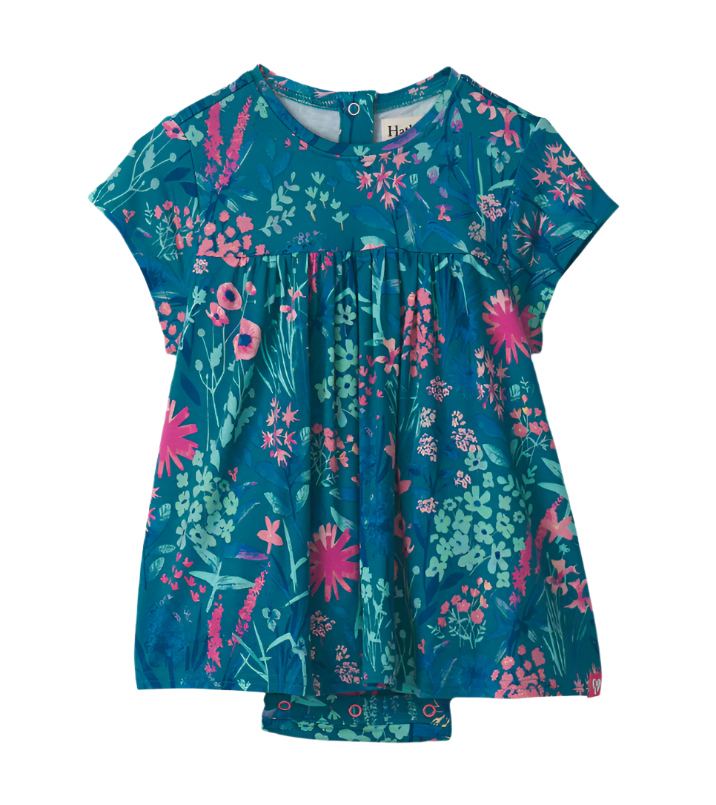Wildflower One Piece Babydoll Dress Girls Bubbles + Rompers Hatley