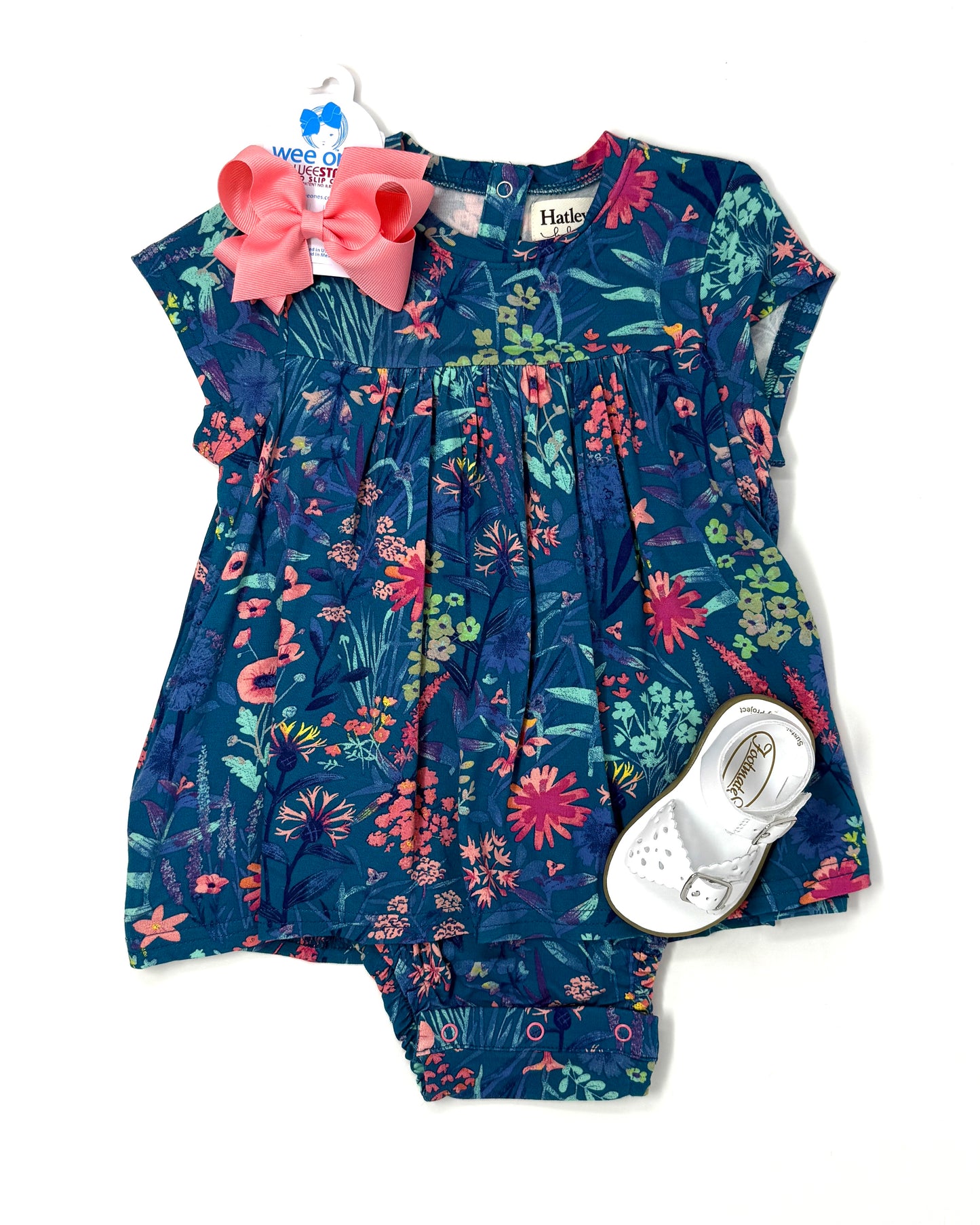 Wildflower One Piece Babydoll Dress Girls Bubbles + Rompers Hatley