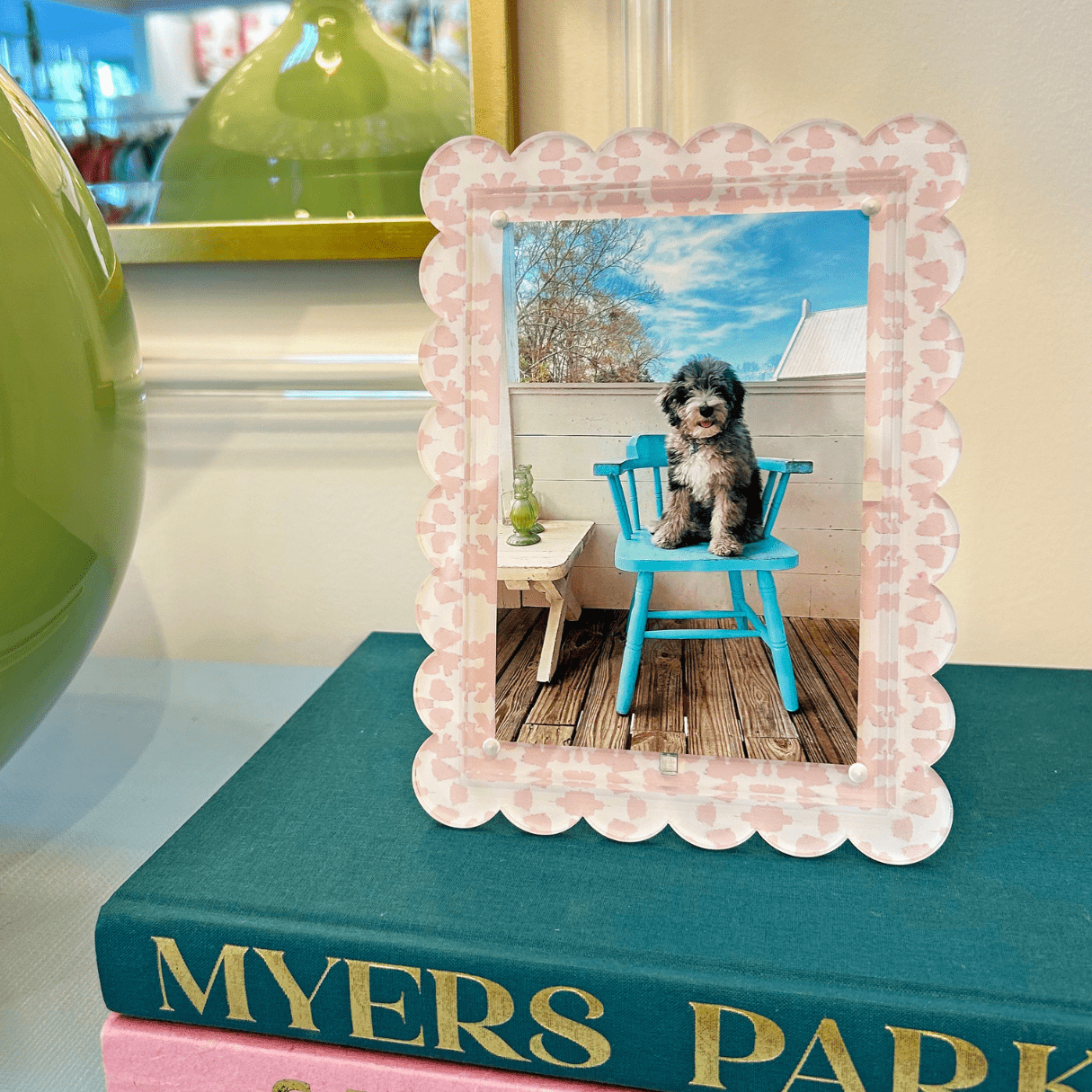 Chintz Rose Acrylic Picture Frame: One Size - Sugar Babies Children's Boutique/Meg's Shoppe