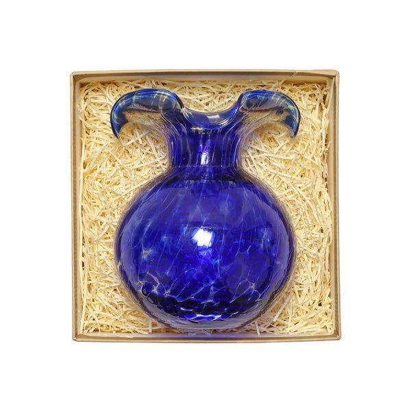 Hibiscus Glass Cobalt Tortoiseshell Bud Vase Kitchen + Entertaining Vietri
