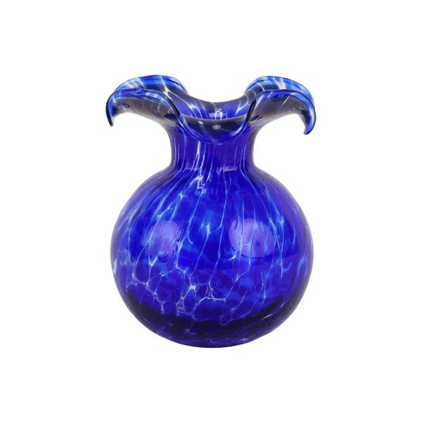 Hibiscus Glass Cobalt Tortoiseshell Bud Vase Kitchen + Entertaining Vietri