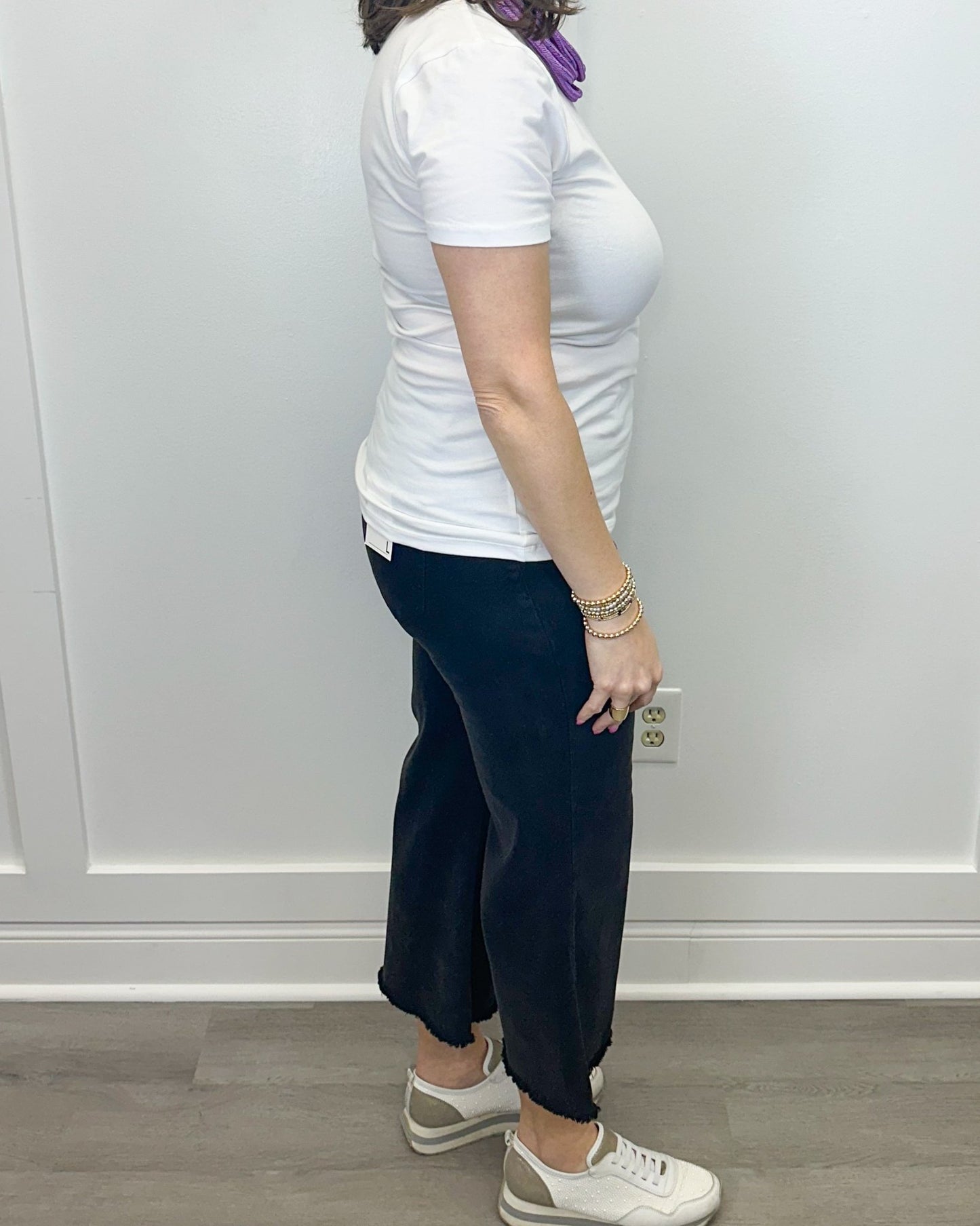 Layering Tee - White Tops Zenana