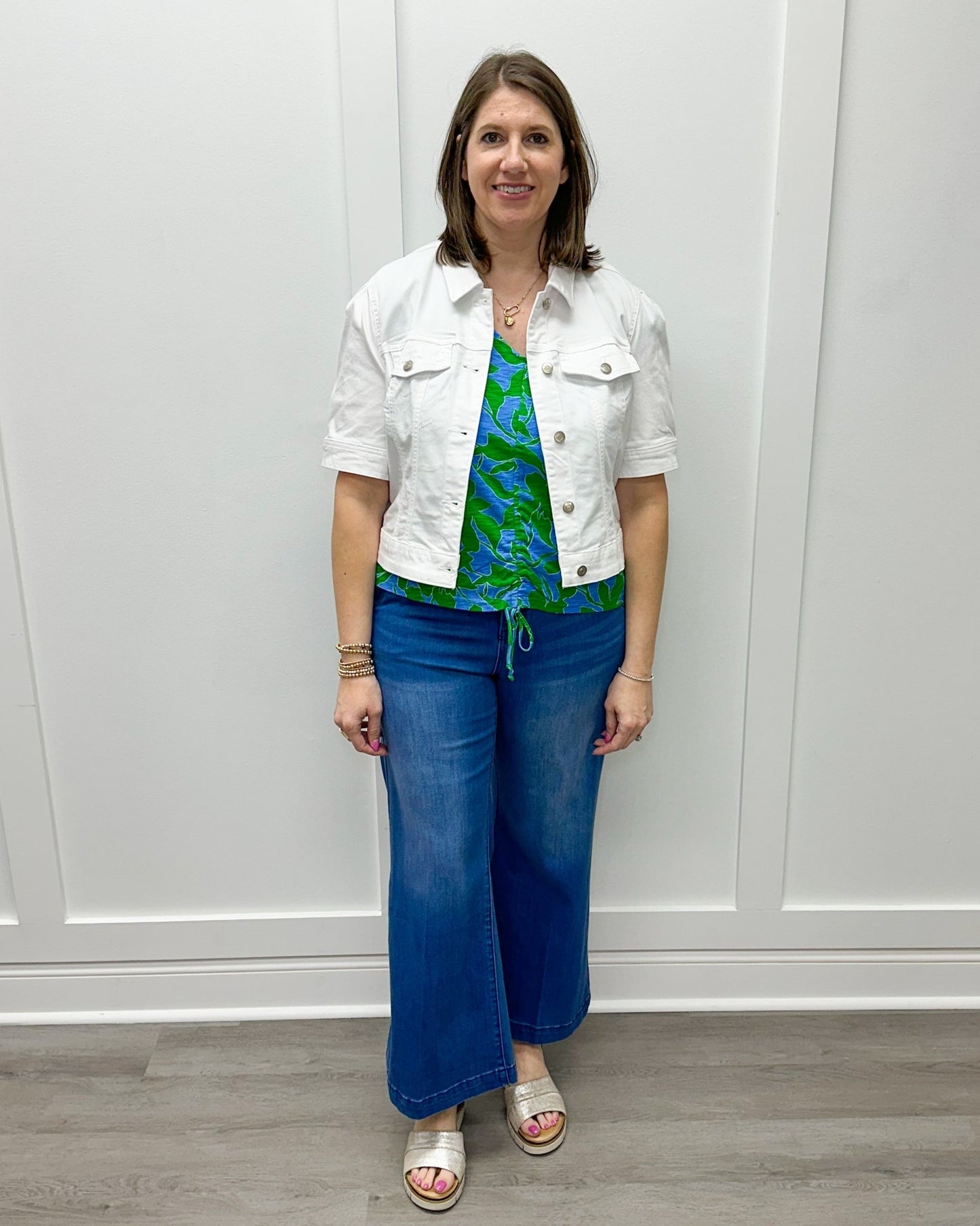 Brooke Hugging Palazzo Marine Jeans - Calypso Blue Jeans Tribal