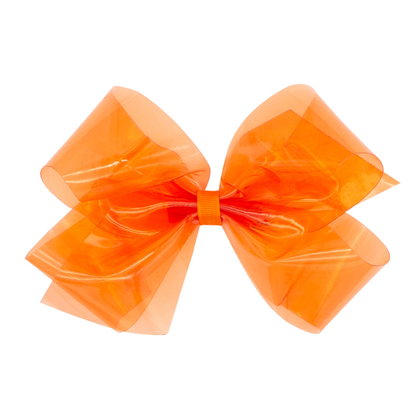 Medium Splish Splash Vinyl Bow - Orange Accessories Wee Ones