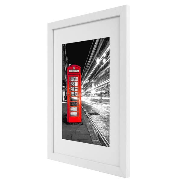 11" x 14" White Picture Frame Home Decor American Flat