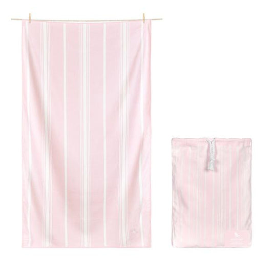 Quick Dry Large Bath Towel - Peppermint Pink Textiles Dock & Bay   