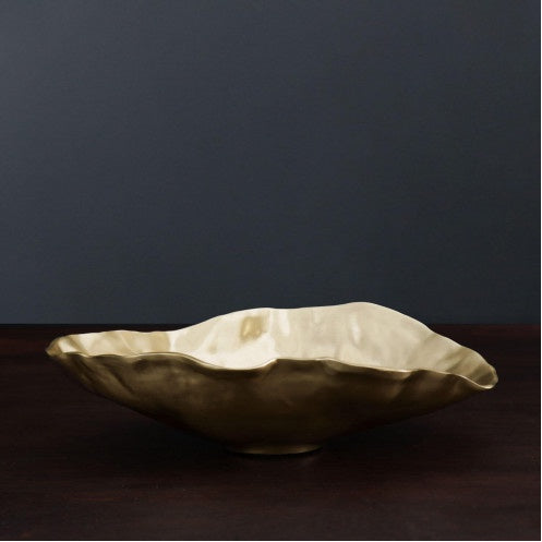 Sierra Maia Oval Bowl Gold - Large Home Decor Beatriz Ball