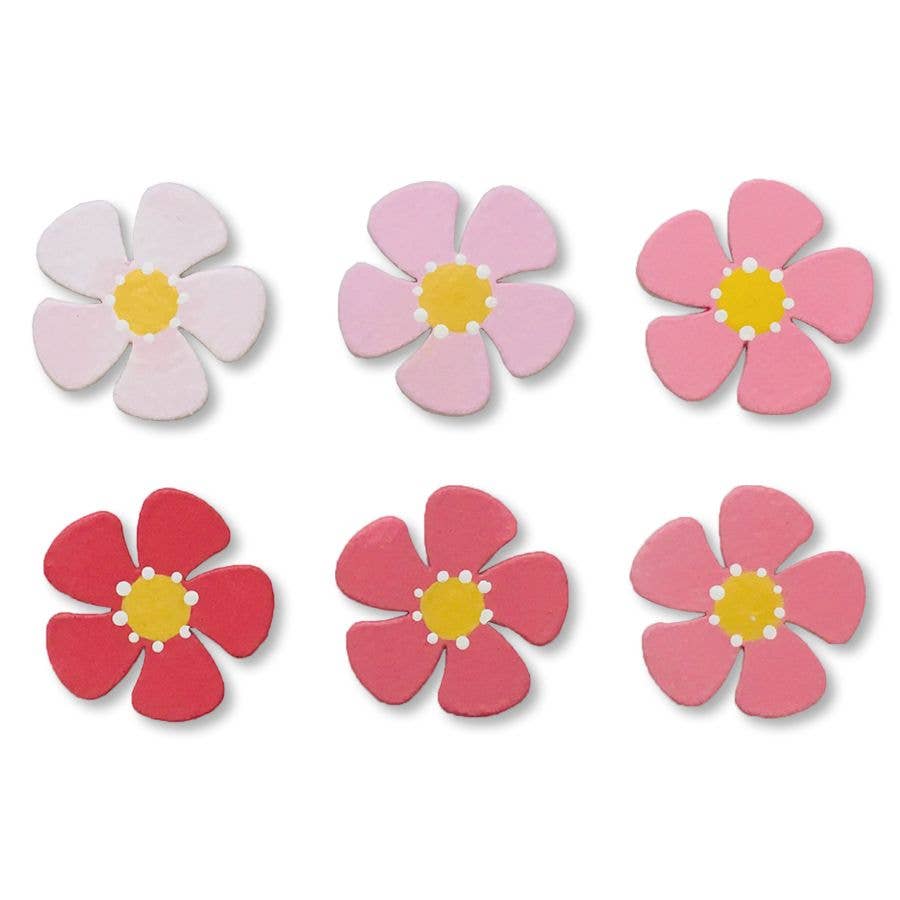 Flower Ombre Magnets S/6 Pink Gifts Roeda Studio