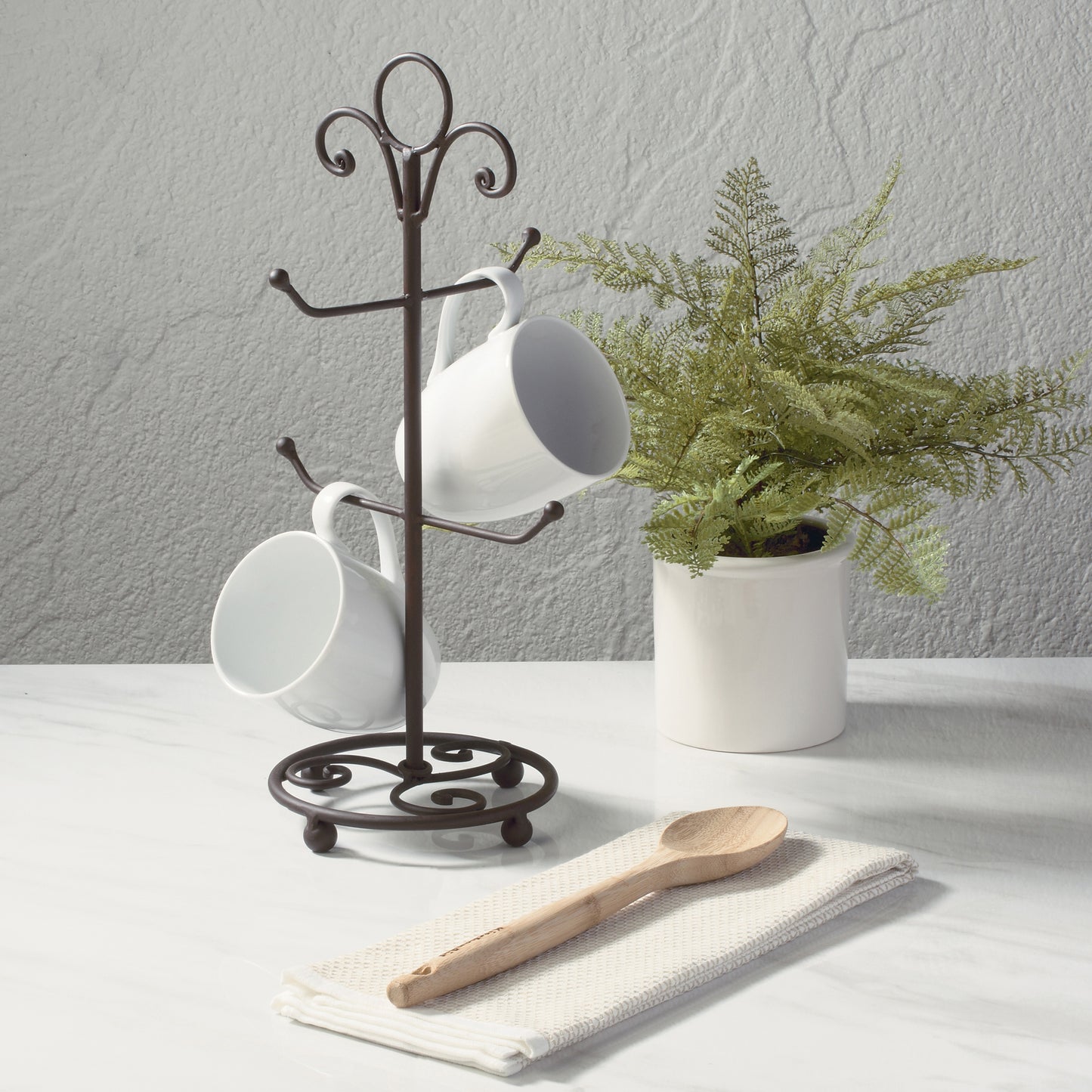 Four Arm Mug Stand Home Decor Tripar