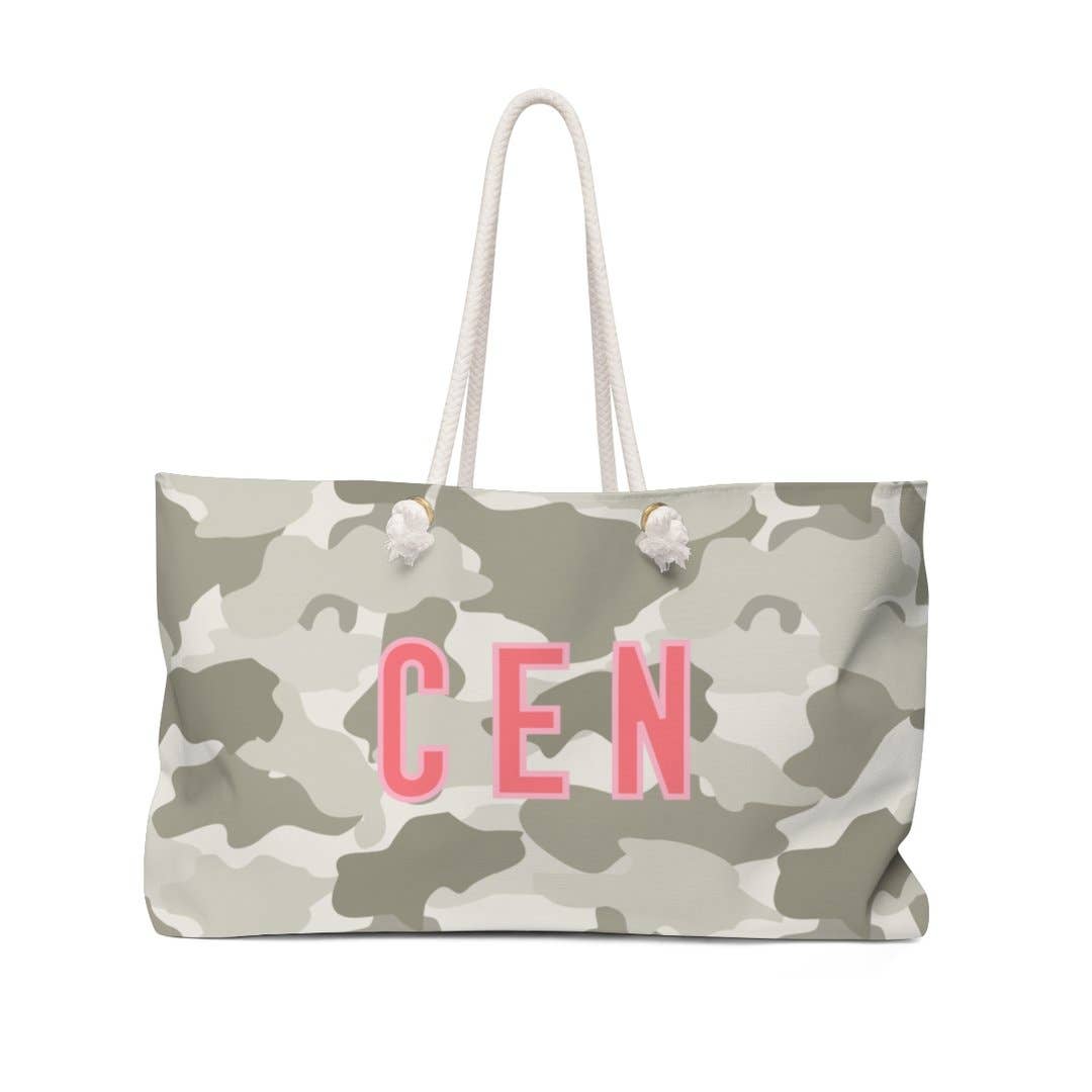 Travel Tote - Sand Camo Gifts Clairebella