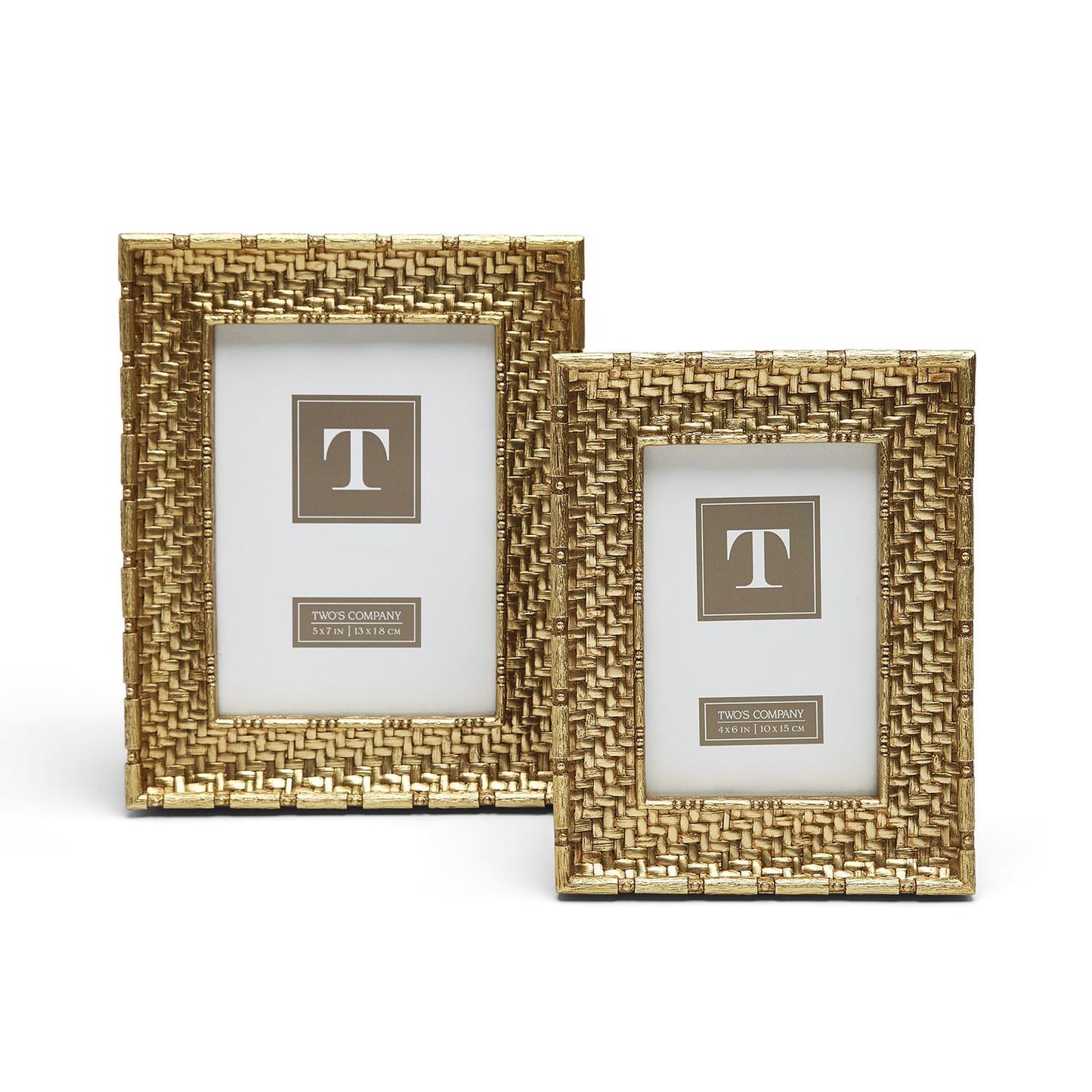 Gold Weave Frame - 4x6 Home Decor Two's Company
