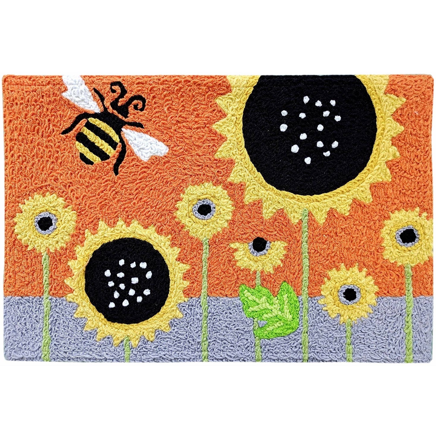 Jellybean Rug - Bumble Bee and Sunflower Home Decor Jellybean