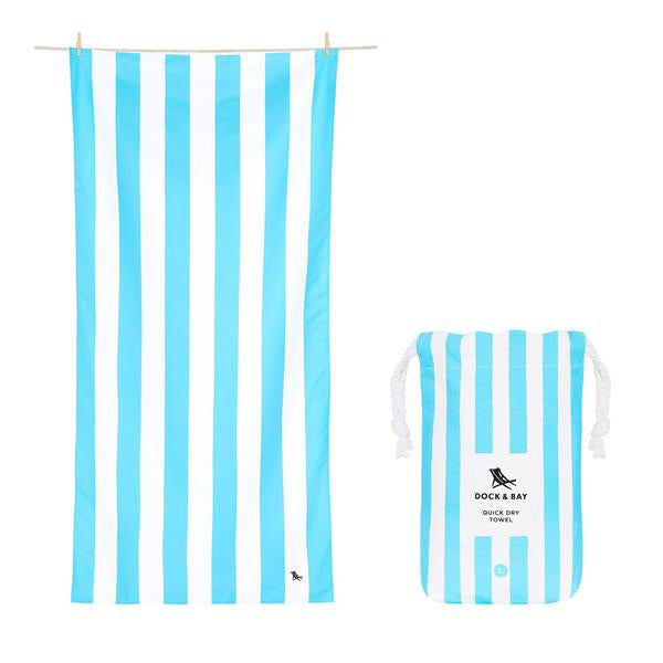 Cabana XLarge Towel - Tulum Blue Gifts Dock & Bay