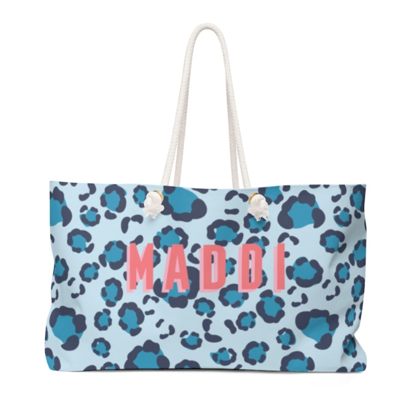 Travel Tote - Spots Blue Gifts Clairebella