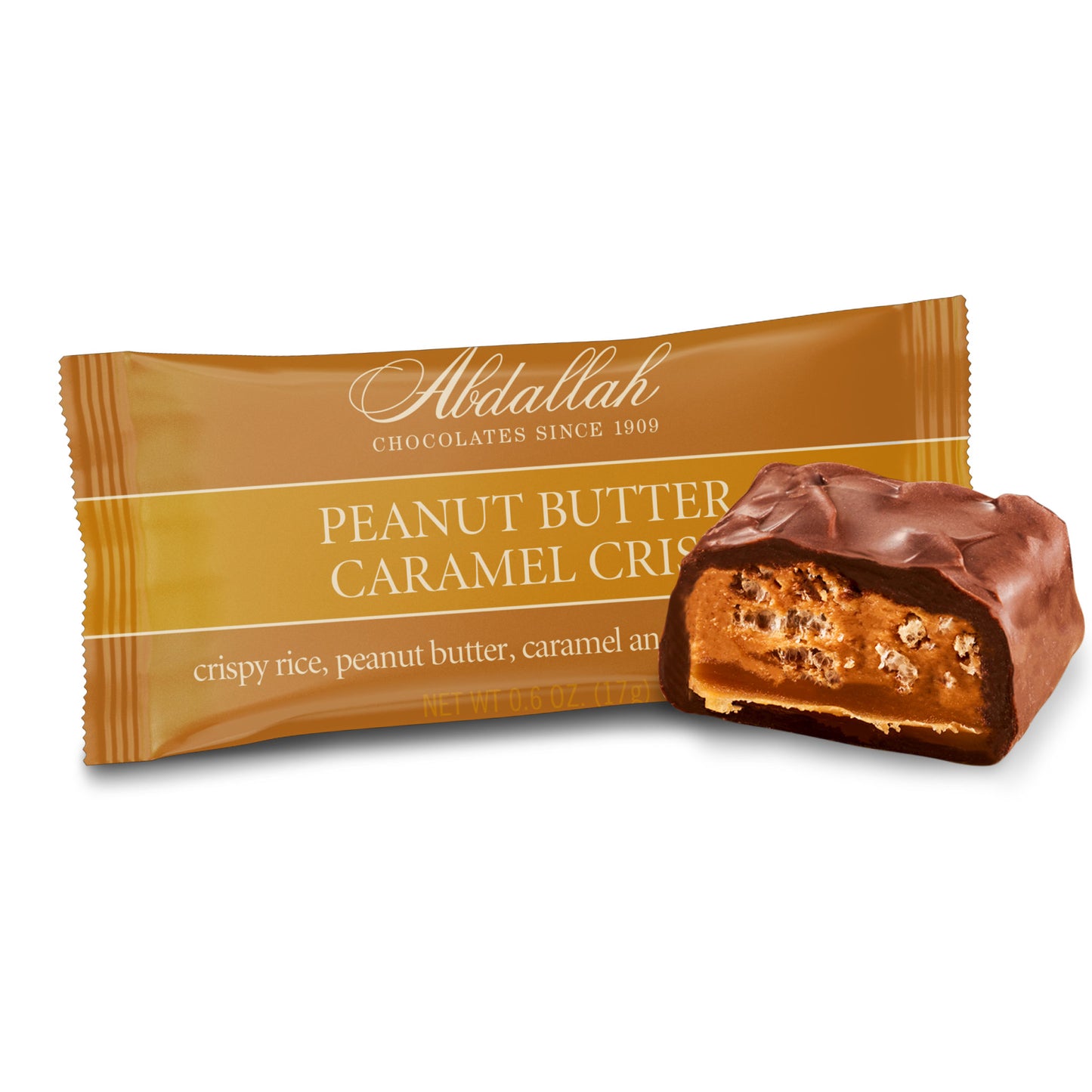 Peanut Butter Caramel Crisps - Singles Gifts Abdallah Candies