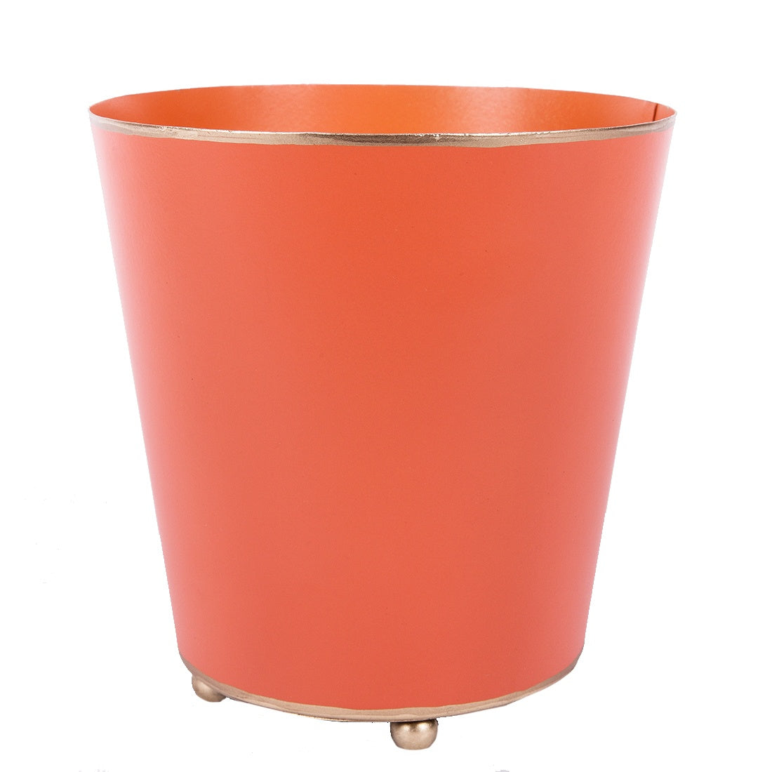 Color Block Round Cachepot 6" - Orange Home Decor Jayes Studio