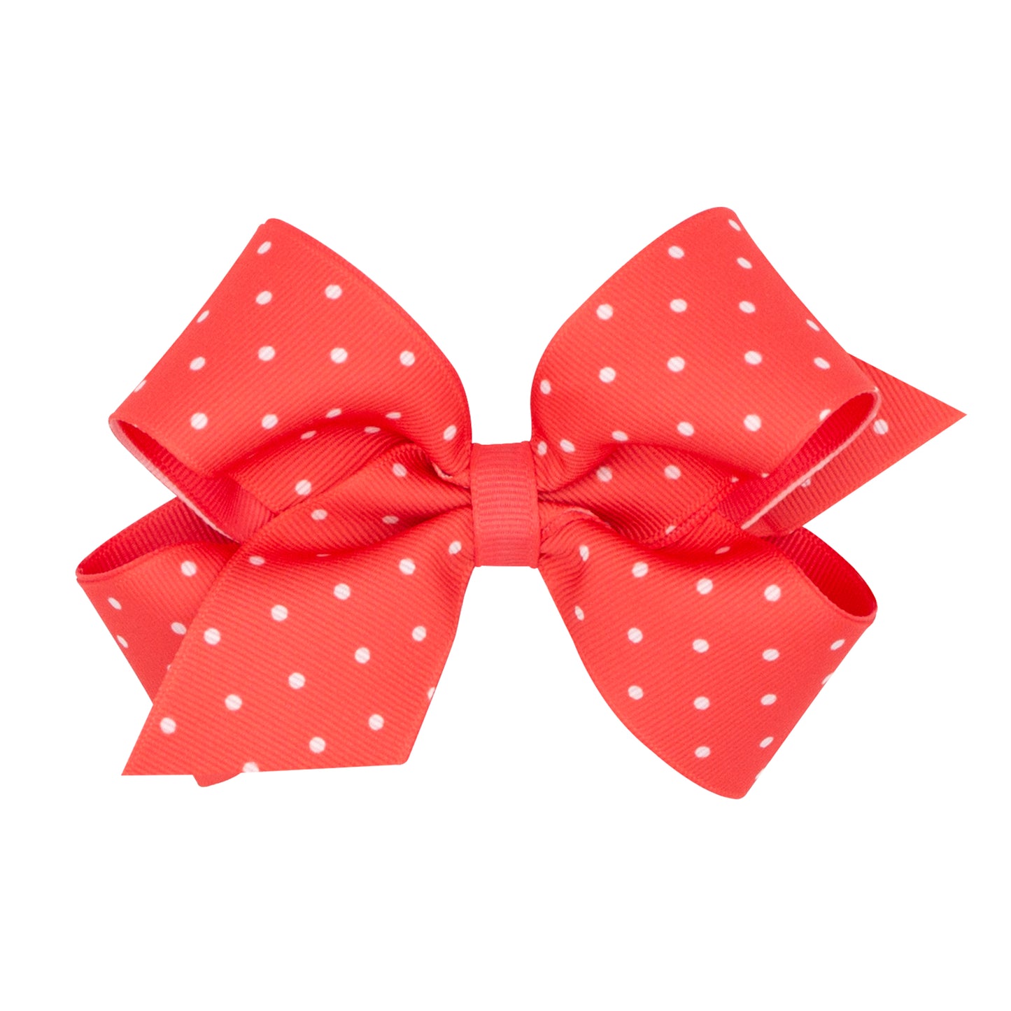 Medium Tiny Dot Overlay Bow - Watermelon Accessories Wee Ones