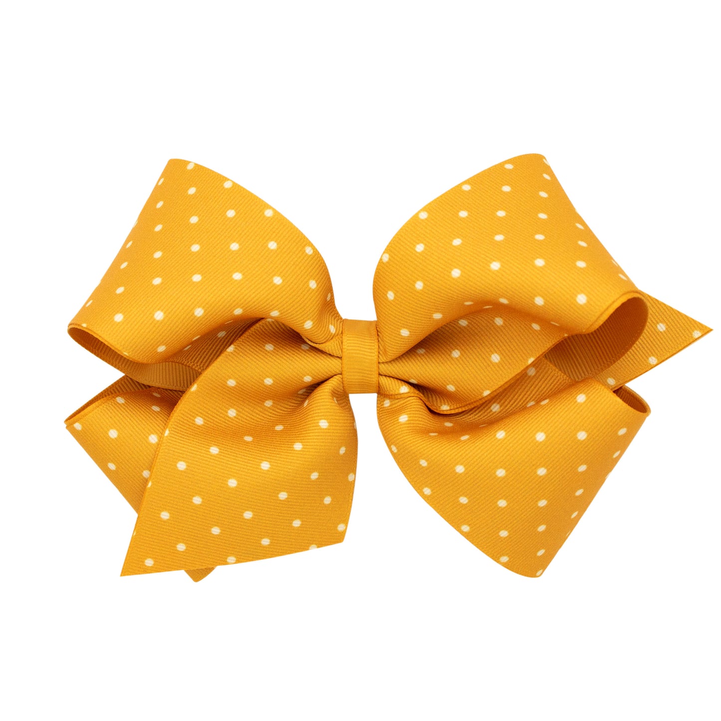 King Tiny Dot Overlay Bow - Gold Accessories Wee Ones