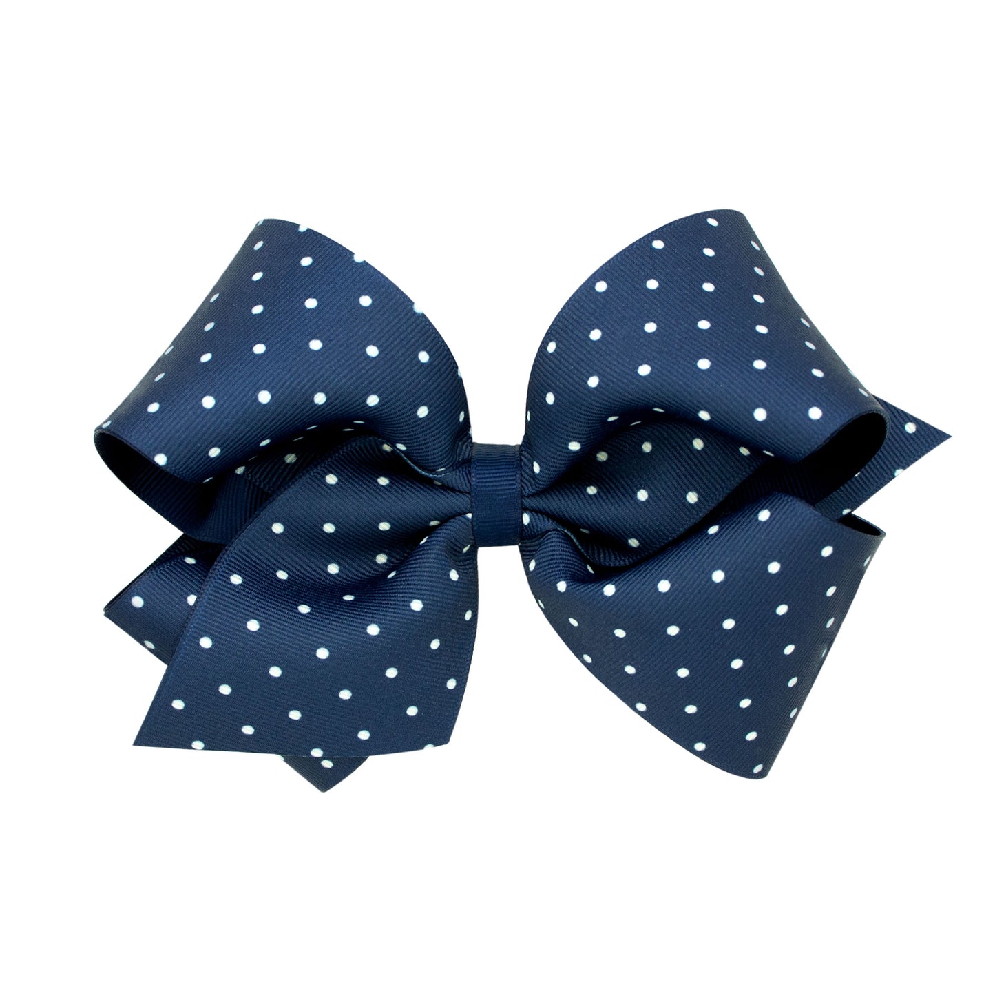 King Tiny Dot Overlay Bow - Pea Coat Accessories Wee Ones