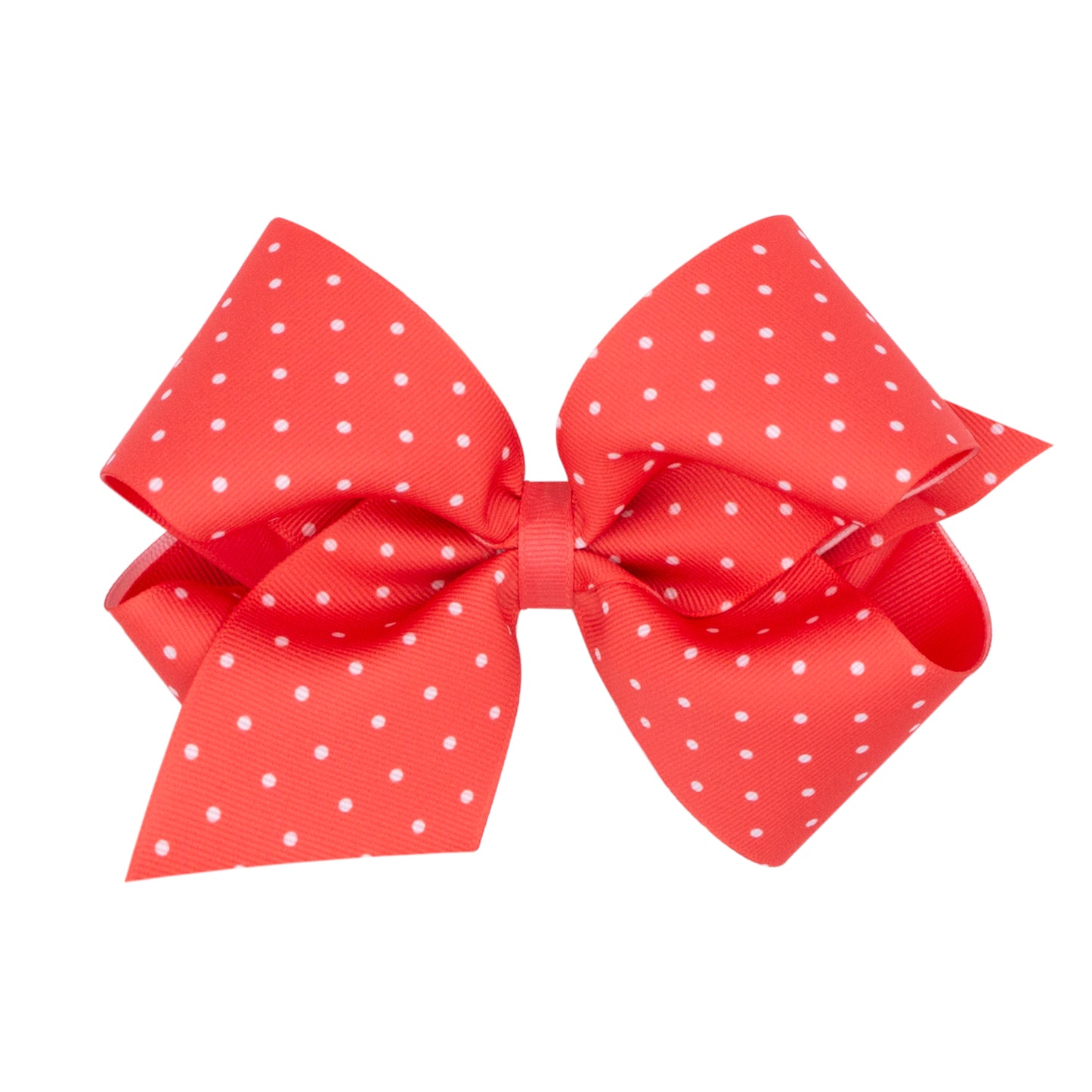 King Tiny Dot Overlay Bow - Watermelon Accessories Wee Ones