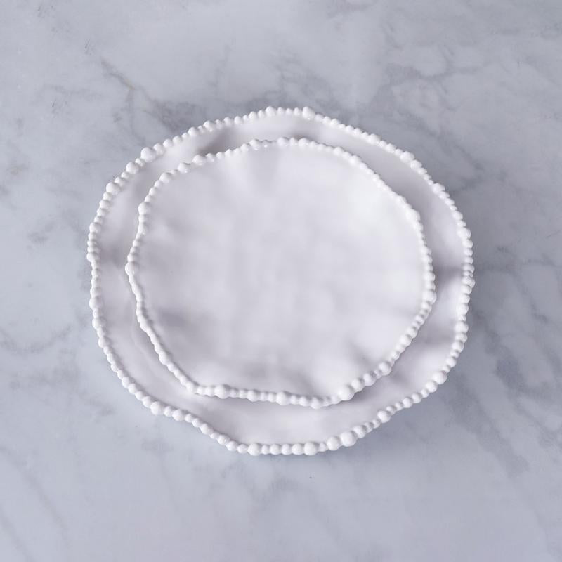 VIDA Alegria White Salad Plate Home Decor Beatriz Ball