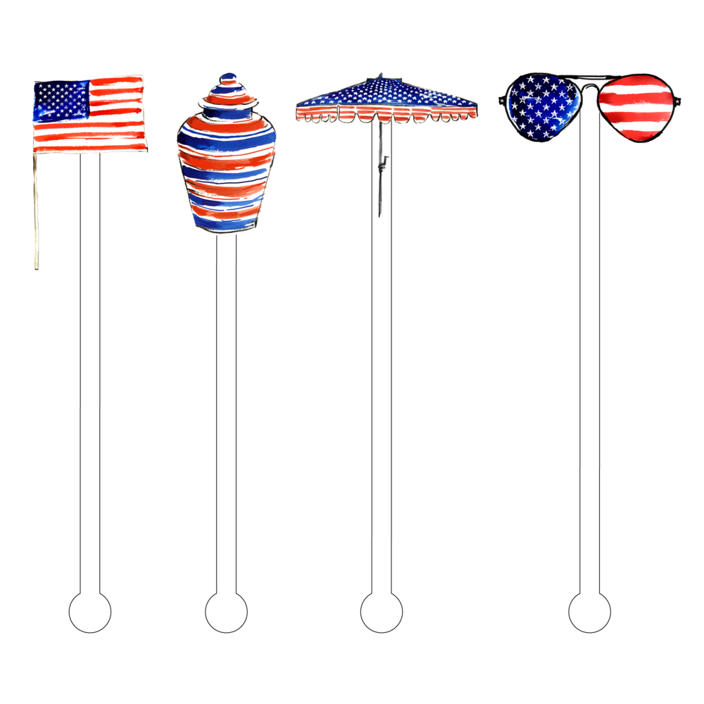 American Vibes Acrylic Sticks Gifts Acrylic Sticks