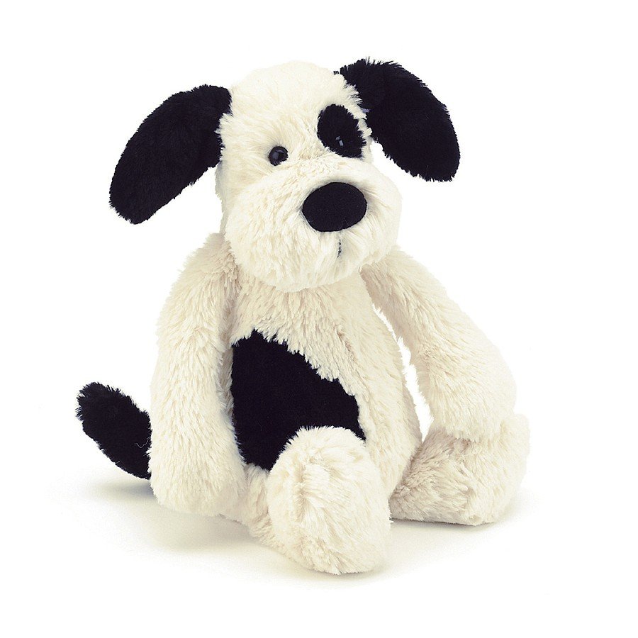 Bashful Black & Cream Puppy - Medium Gifts Jellycat