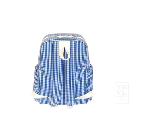 Backpacker - Gingham Royal Gifts TRVL Design