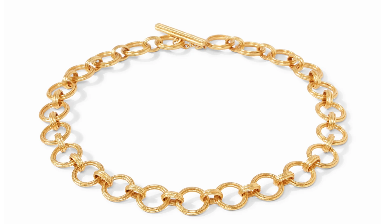 Barcelona Demi Link Necklace Gold 19 Inches Women's Jewelry Julie Vos