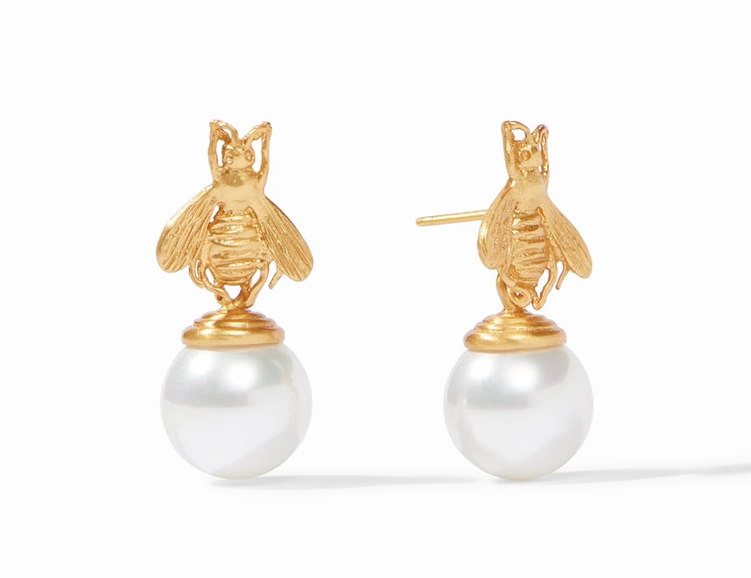 Bee Pearl Drop Earring Women's Jewelry Julie Vos