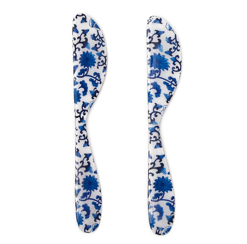 Set of 2 Chinoiserie Spreaders Home Decor Two's Company