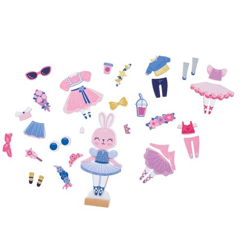 Magnetic Dress Up Doll Bunny and Mouse Accessories Stephen Joseph