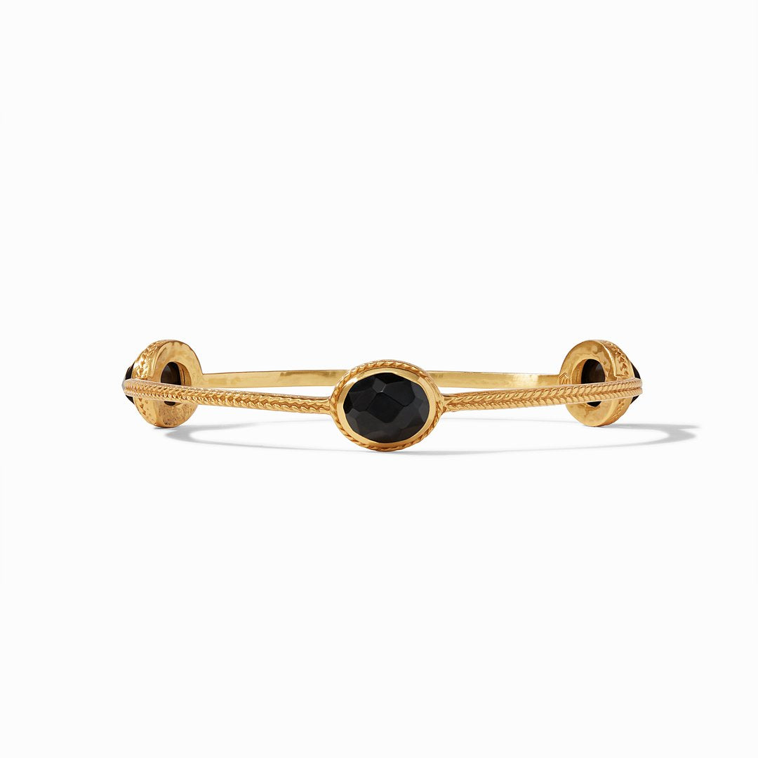 Calypso Bangle Gold Obsidian Black - Medium Women's Jewelry Julie Vos
